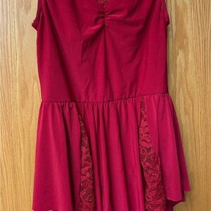 Weissman Red Lace Kids Dress, worn 1 time